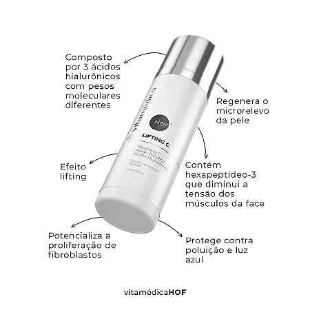 Sérum Facial Lifting C com Vitamina C e Silício Orgânico – 30g