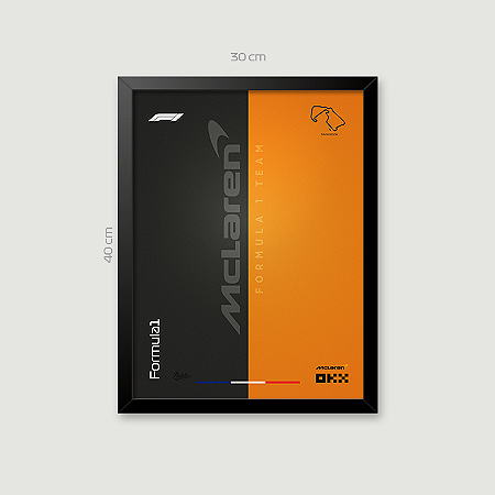 Quadro Mclaren 30x40cm