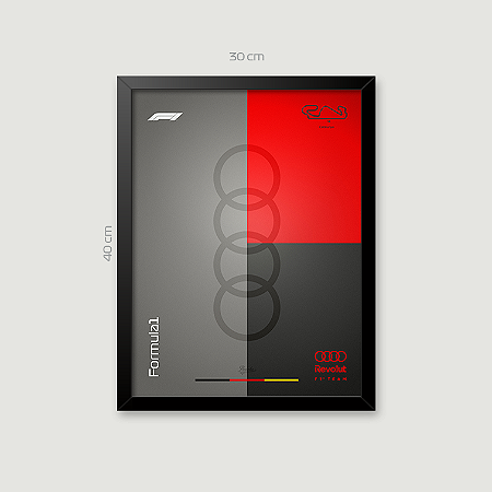 Quadro Audi 30x40cm
