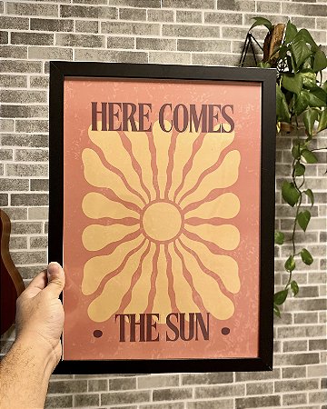 Quadro Here Comes The Sun Beatles