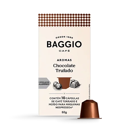 Baggio Aromas Chocolate Trufado - 10 Cápsulas p/ Nespresso