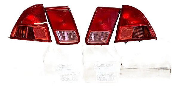 Conjunto Lanterna Honda Civic 01 A 02 Tyc Alto Padrão Ambos Lados Original