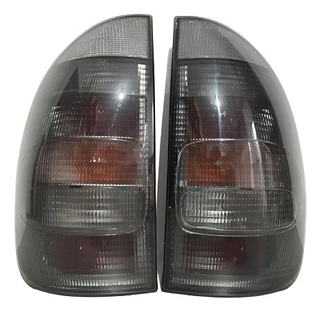 Par Lanterna Traseira Corsa Wagon Hatch 4p Pickup Fumê Época Esquerdo/motorista Fumê