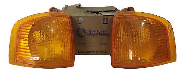 Par Pisca Seta Ford Escort 87/92 Mk4 Arteb Âmbar Original