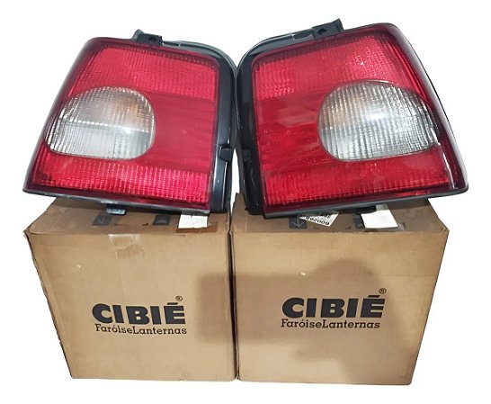 Par Lanterna Traseira Fiat Tempra 96 / 99 Original Cibié  Esquerdo Bicolor Original