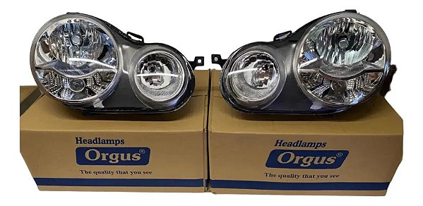 Par Farol Vw Polo 2002 / 2006 P/motor Orgus Padrão Cibiê Ambos Lados