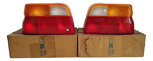 Par Lanterna Traseira Ford Escort 93 / 96 Original Carto Ambos Lados Tricolor