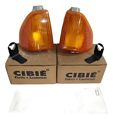 Par Pisca Seta Ford Escort 84/86 Âmbar Cibie Original Novo