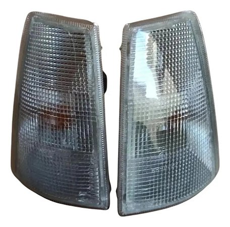 Par De Lanternas Dianteiras Piscas Gm Kadett Cristal Réplica