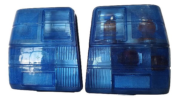Par Lanterna Traseira Fiat Uno Arteb Colors Line Azul Raro  Esquerdo Azul