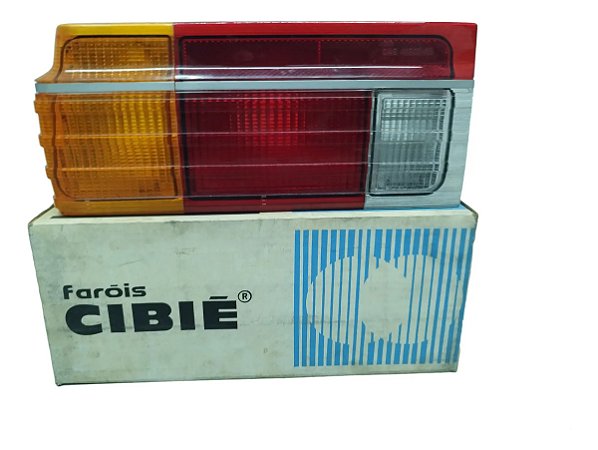 Lanterna Traseira Voyage 85 / 90 Original Cibié Esquerdo Esquerdo/motorista Tricolor Ré Grande