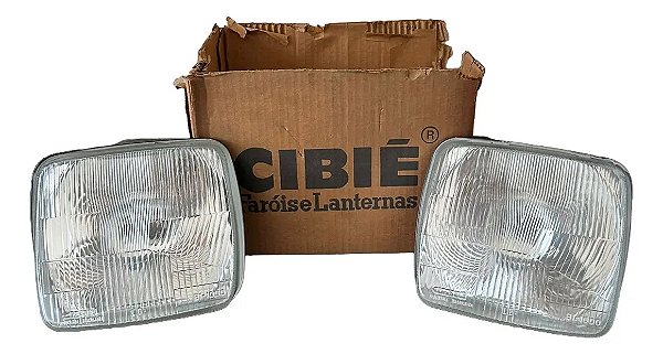 Par Farol Gm Chevette Marajó 80 81 82 Bi-iodo Cibié Original Ambos Lados