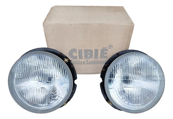 Par Farol Fusca Itamar Kombi 76 / Cibié Bi-odo H4 Original Ambos Lados