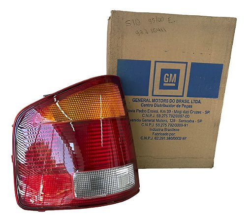 Lanterna Traseira S10 95/00 Esquerda Original Gm 93216411 Esquerdo/motorista Tricolor