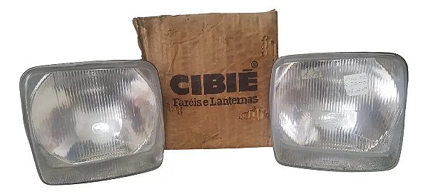 Par Farol Gm Chevette 80/82 Original Cibié Assimétrico Novo  Direito