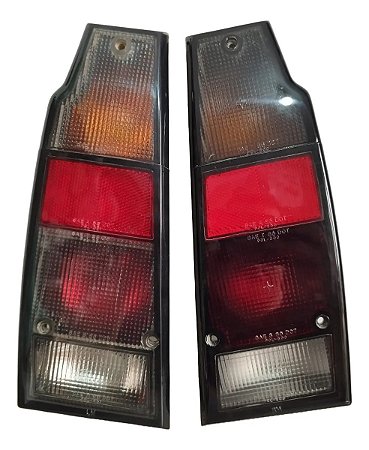 Par Lanterna Traseira Saveiro Parati 87 / 97 Fumê Original Ambos Lados Fumê