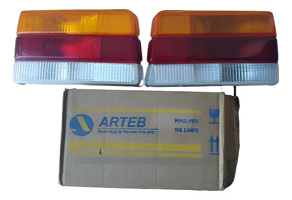 Par Lanterna Traseira Gm Chevette 87 / 93 Arteb Original  Esquerdo Tricolor