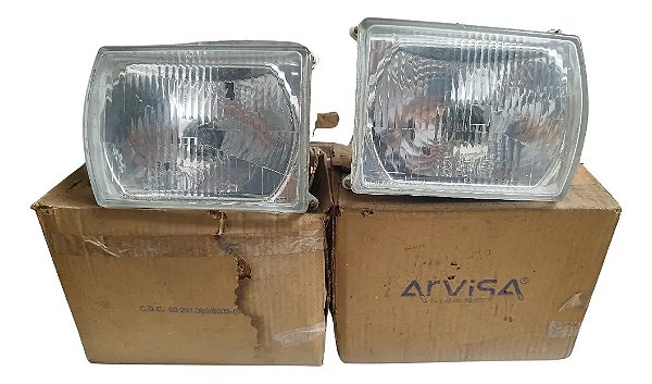 Par Farol Volkswagen Gol Bx 83 Original Arvisa Novo Zero  Esquerdo