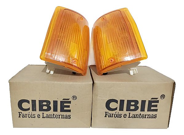 Par Pisca Seta Fiat Uno 84/90 1.6r Elba Original Cibié Âmbar