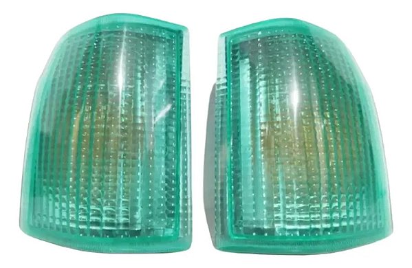 Par Pisca Seta Vw Gol Voyage 87/90 Colors Line Verde Rariade