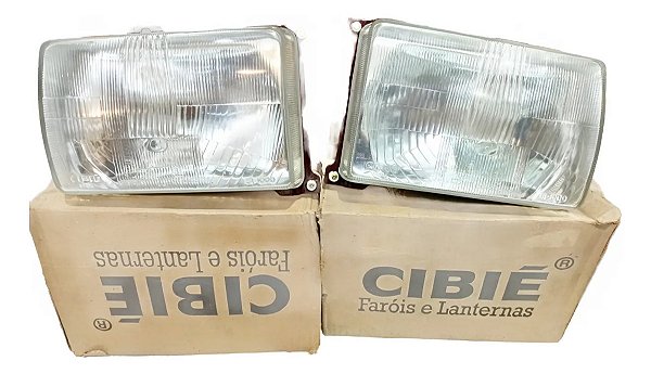Par Farol Vw Santana Gls Cibiê Original 87 / 90 Bi-iodo Novo Ambos Lados