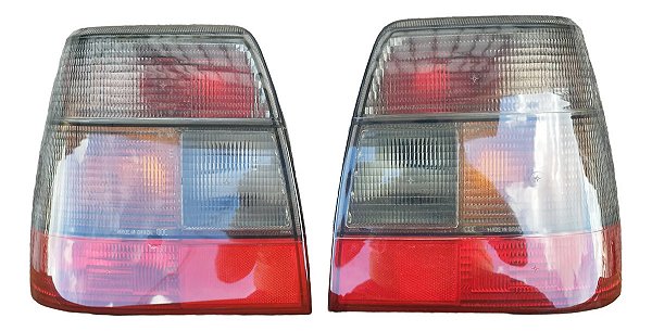 Par Lanterna Traseira Monza 91 / 96 Original Carto Logo Gm Ambos Lados Fumê