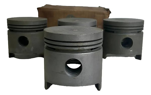Jogo Pistão Fusca Kombi Brasilia 1600 Gas Metal Leve Std