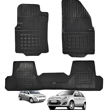 Tapete New Fiesta Ecosport 2012 /  3 Peças Borcol Original Preto