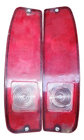 Par Lanterna Traseira F1000 Pampa F100 Original Logo Ford Ambos Lados Original