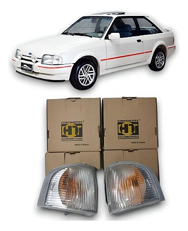 Par Pisca Escort 87/92 Hobby Xr3 Ht Padrão Cibie Cristal Cristal