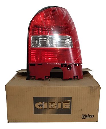 Lanterna Traseira Gol G3 99 / 05 Aba Preta Original Cibié Direito/passageiro Bicolor Ré Cristal Aba Preta