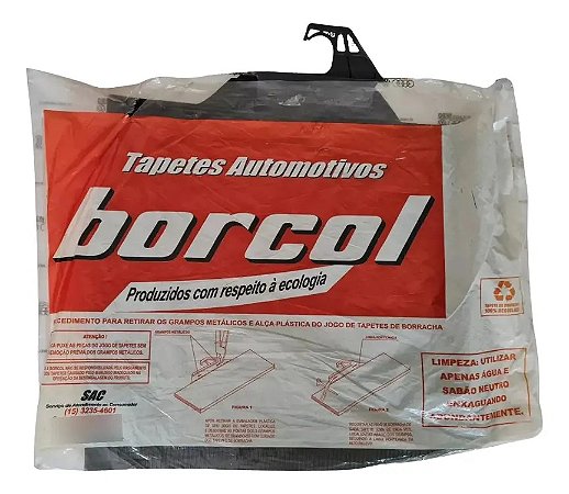 Jogo Tapete Borracha Hb20 Hb20s Original Borcol Preto