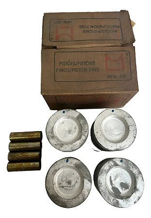 Jogo Pistao Fusca Kombi Brasilia 1600 Alc. Metal Leve 1,00