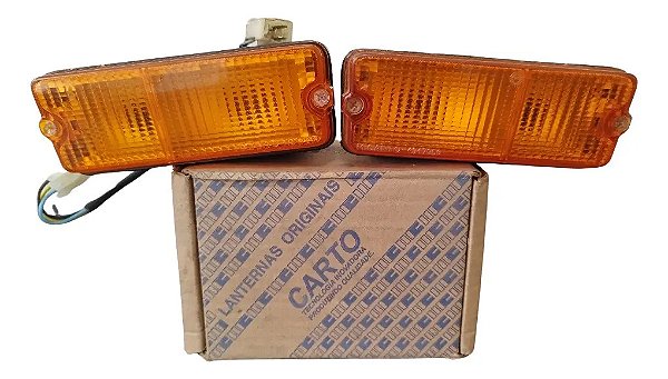 Par Lanterna Dianteira Pisca Fiat 147 Spazio Carto Original
