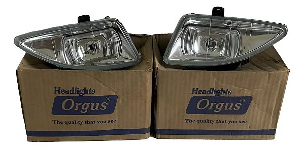 Par Farol Auxiliar Milha Ford Fiesta 00 / 06 Orgus Original Preto