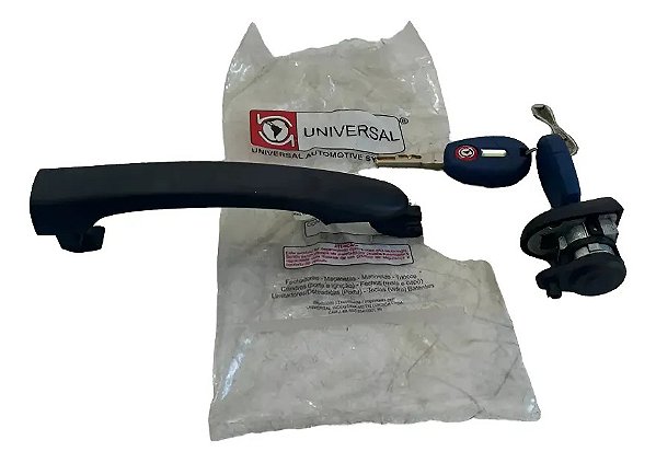 Maçaneta Externa Dianteira Fiat Palio 2004 A 2017 Com Chave Preto Dianteira