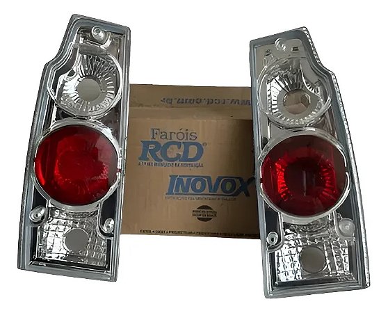 Par Lanterna Saveiro Parati Quadrada Cristal Evol Cristal