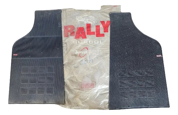 Par Tapete Saveiro Gol Voyage Borcol Rally Original Época  Preto