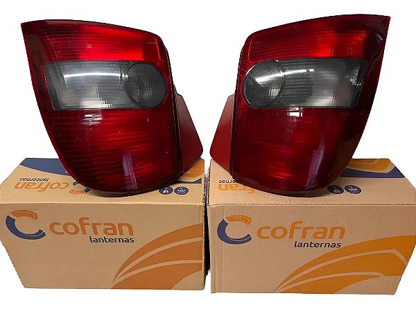 Par Lanterna Palio Fumê 96 / 00 Acrílico Cofran Carto Padrão Fumê