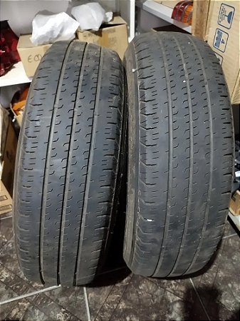 Par Pneu Van 195/75/r16 Meia 70% Borracha Aro 16 A6