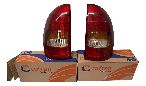 Par Lanterna Corsa Hatch 4 Portas 95 /99 Cofran Padrão Cibiê Ambos Lados Tricolor