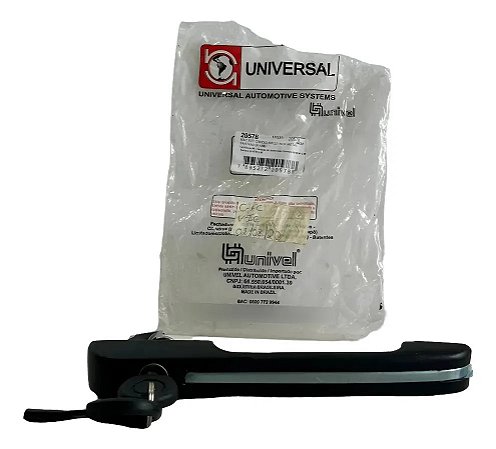 Maçaneta Direita C/ Chave Quantum Royale Versailles Santana Preto Dianteira
