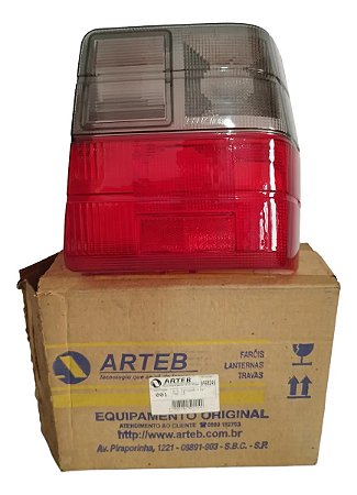 Lente Lanterna Traseira Uno Turbo Original Arteb Logo Fiat Fumê