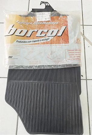 Jogo Tapete Borcol Pegeout 206 207 Hatch Sedan Sw Preto  Preto