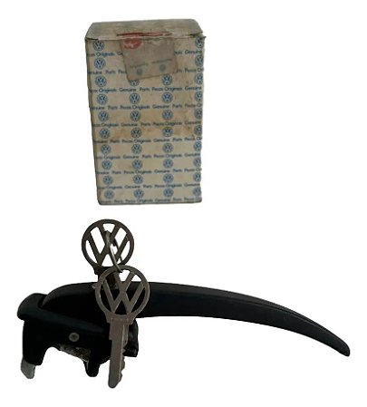 Maçaneta C/ Chaves Kombi Até 75 Original Vw Nova 211837205b Preto