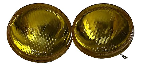 Par De Farol Carello Super Amarelo Original Raríssimo Amarelo