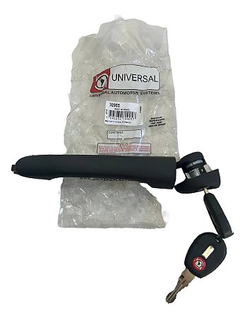 Maçaneta Externa Com Chave Esquerda Fiat Palio Siena 70905 Preto Dianteira