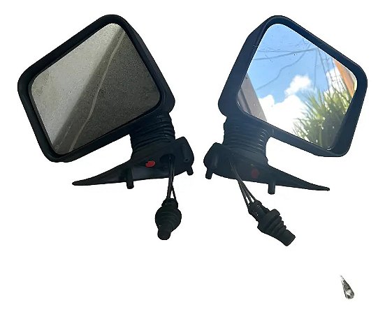 Par Retrovisor Fiorino 1997 Até 2010 C/controle + Espelho