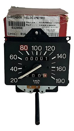 Velocímetro Painel Gol Parati Instrumentos Vdo 120014024 Preto