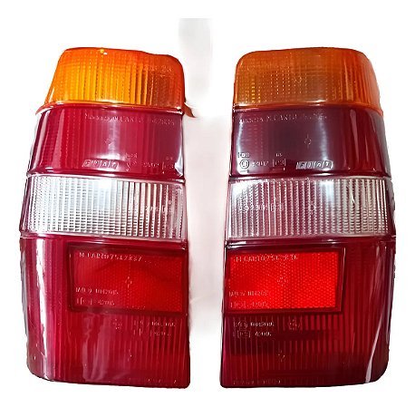 Par Lente Lanterna Traseira Fiat Elba Carto Original Nova Tricolor
